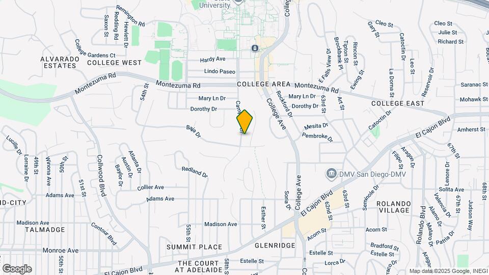 4931 Campanile Dr Map and Location Details