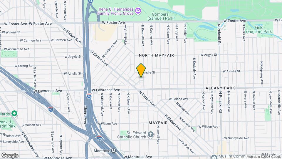 4442 W Gunnison St, Unit 2 Map and Location Details
