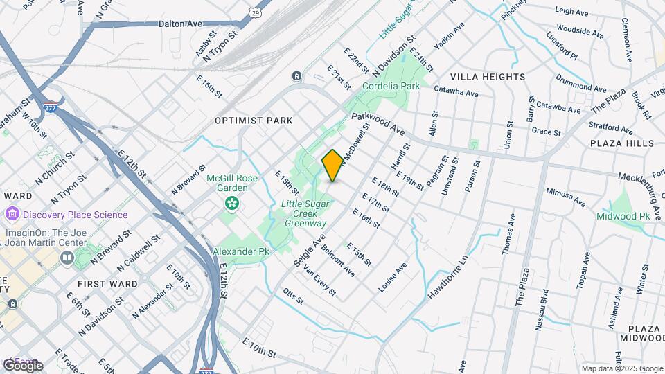 1310 N McDowell St Map and Location Details