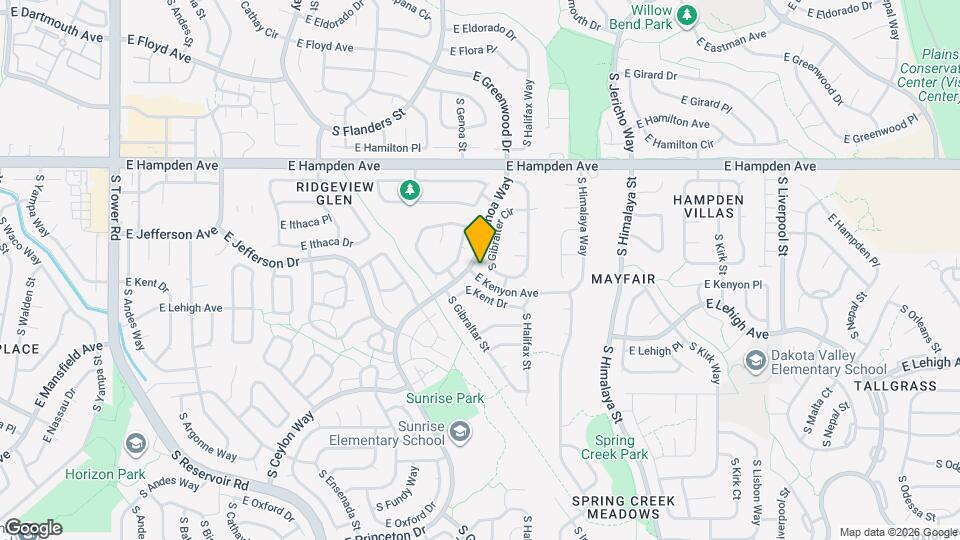 3669 S Gibralter Cir Map and Location Details