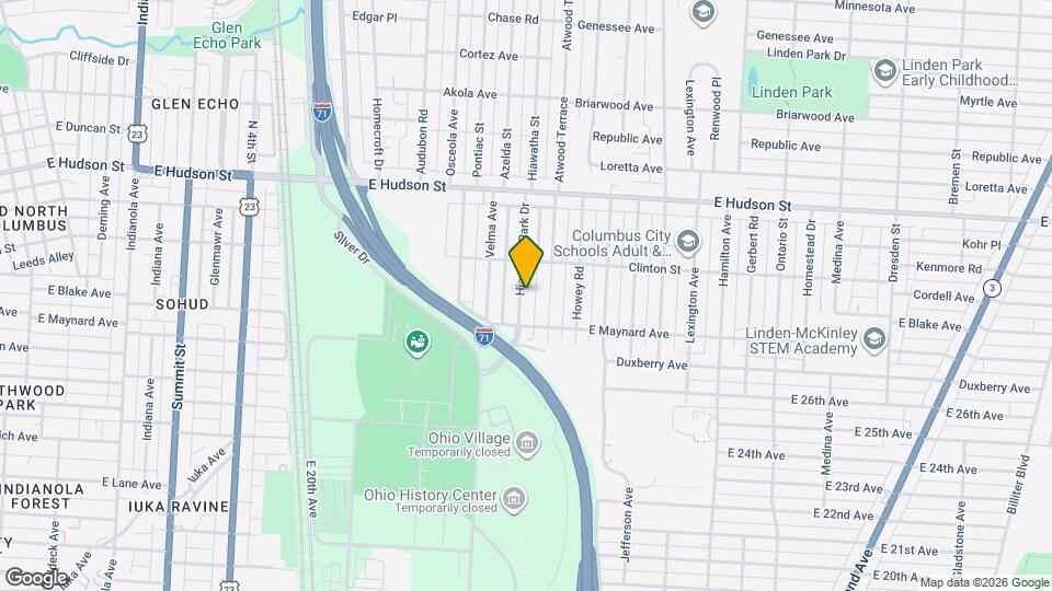 2276 Hiawatha Park Dr, Unit 2276 Hiawatha Park, Columbus OH 43220 Map and Location Details