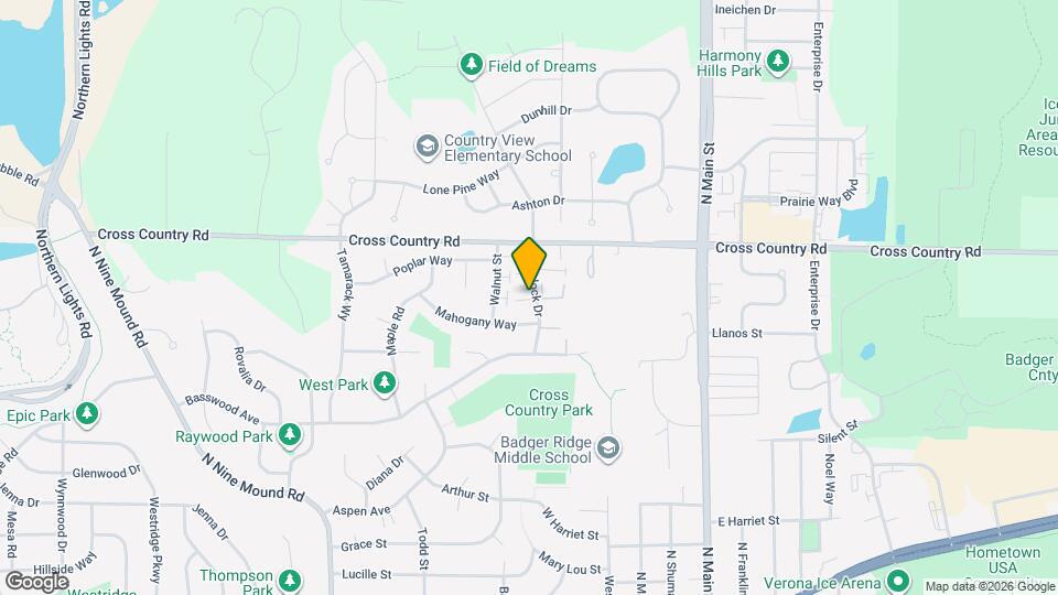 846 Hemlock Dr Map and Location Details