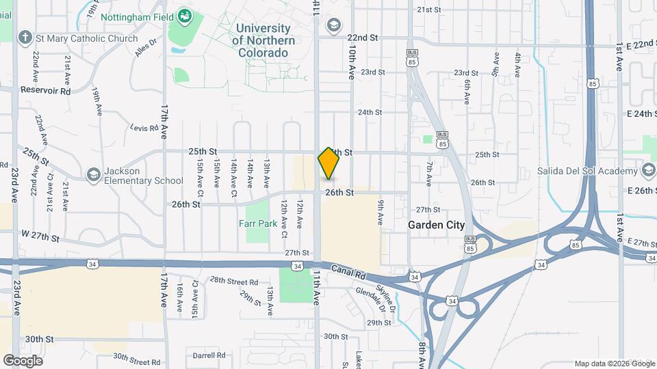 2539 10th Ave Ct Map and Location Details