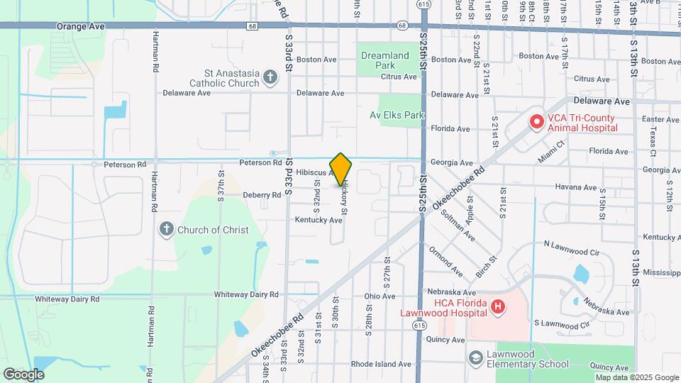 901 Hickory St Map and Location Details