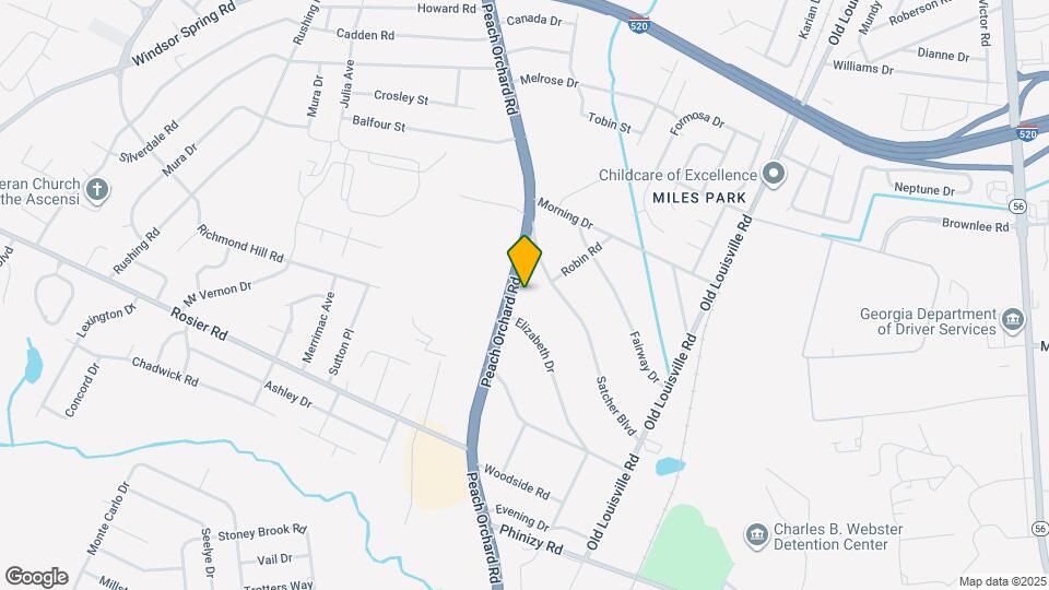 3414 Peach Orchard Rd Mapa y Detalles de la Ubicación