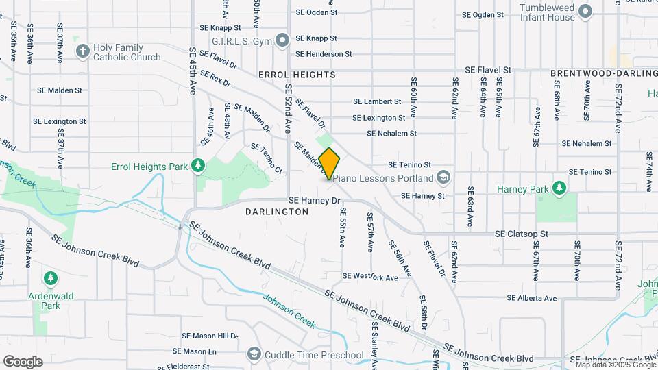 5404 SE Malden Dr Map and Location Details