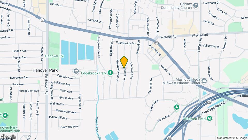 7008 Hawthorne Ln Map and Location Details