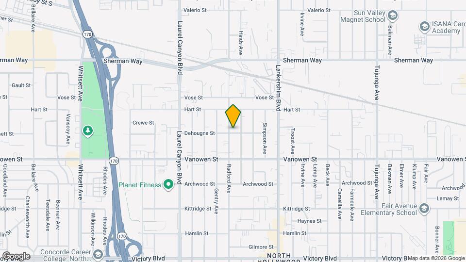 6904 Radford Ave, Unit 7 Map and Location Details