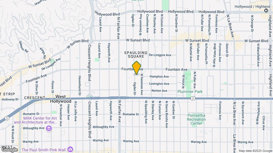 1226 N Ogden Dr Map and Location Details