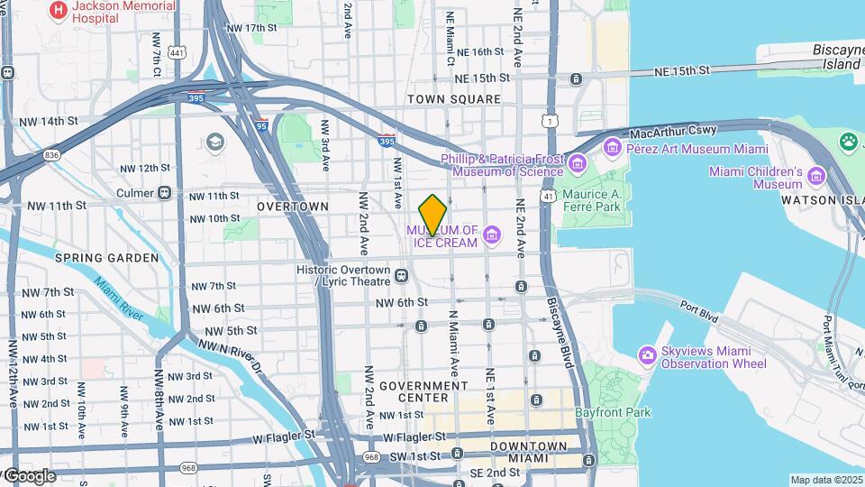 850 N Miami Ave, Unit W1003 Mapa y Detalles de la Ubicación
