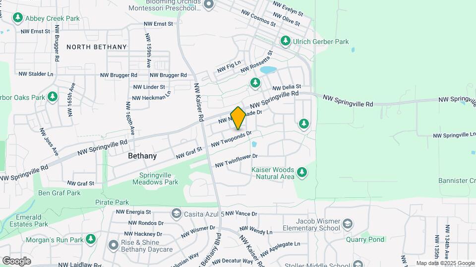 15169 NW Twoponds Dr Map and Location Details