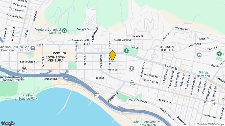 1130 E Santa Clara St Mapa y Detalles de la Ubicación