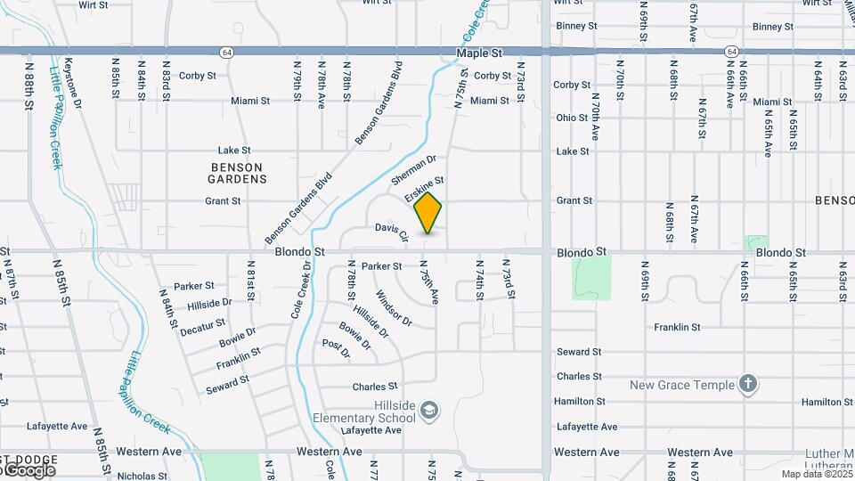 7524 Blondo St Map and Location Details