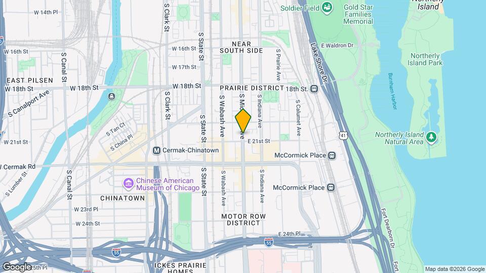 2079 S Michigan Ave Map and Location Details