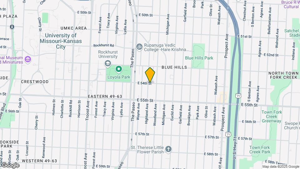 5401 Highland Ave Map and Location Details