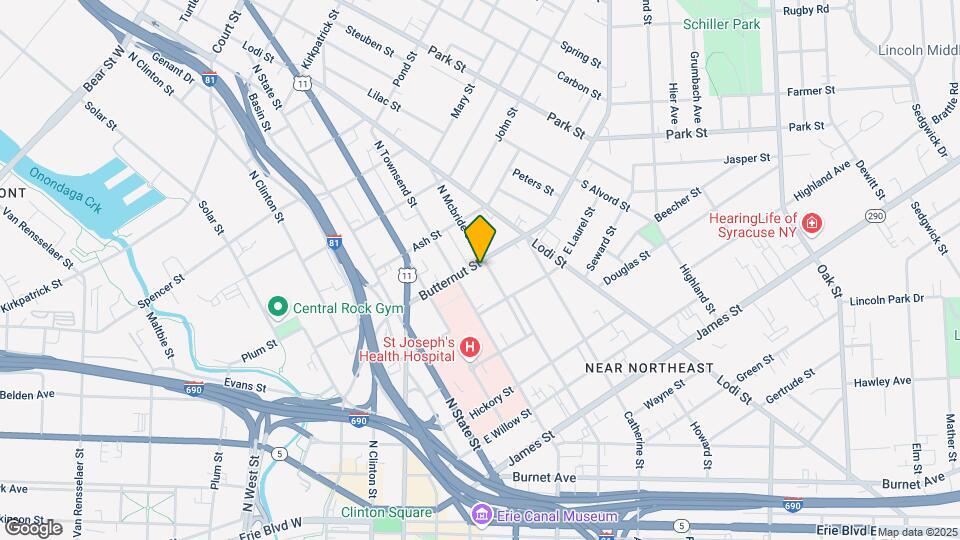 400-402 Butternut St Map and Location Details