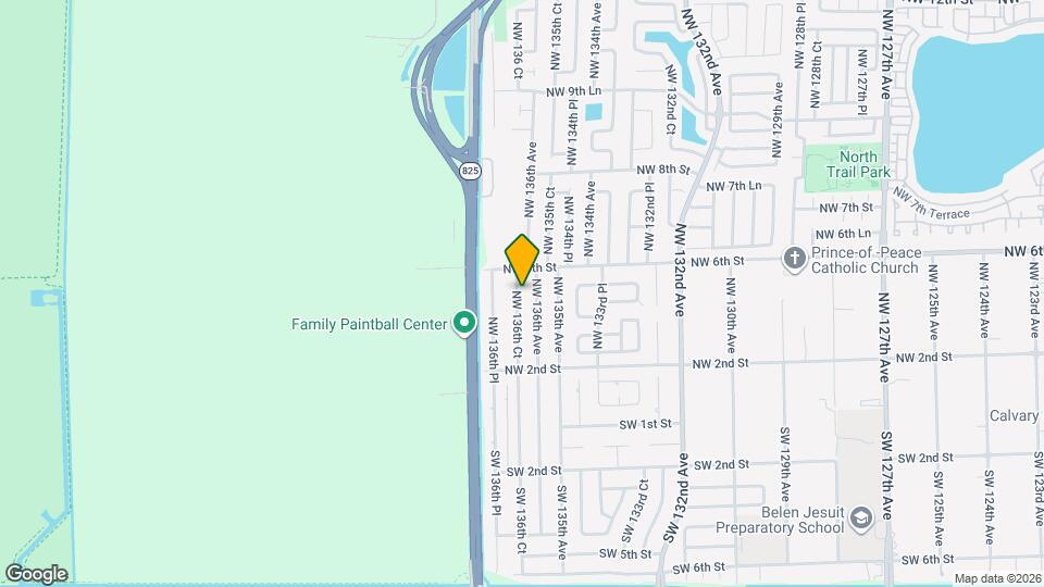 505 NW 136th Ct Map and Location Details