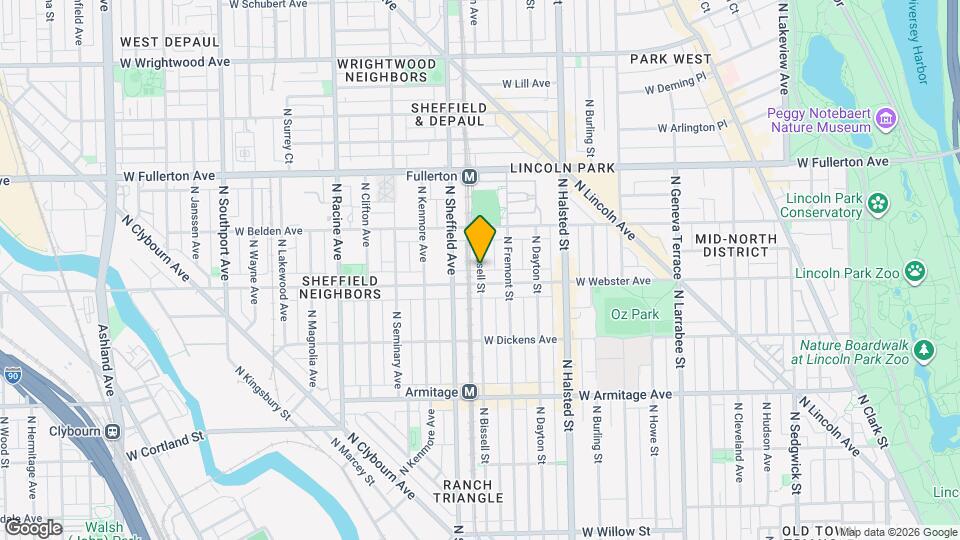 2220 N Bissell St Mapa y Detalles de la Ubicación
