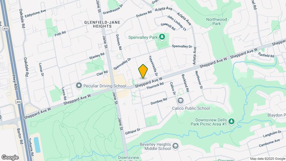 1898 Sheppard Ave W Map and Location Details
