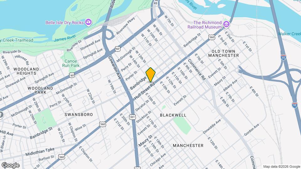 1407 Hull St Mapa y Detalles de la Ubicación