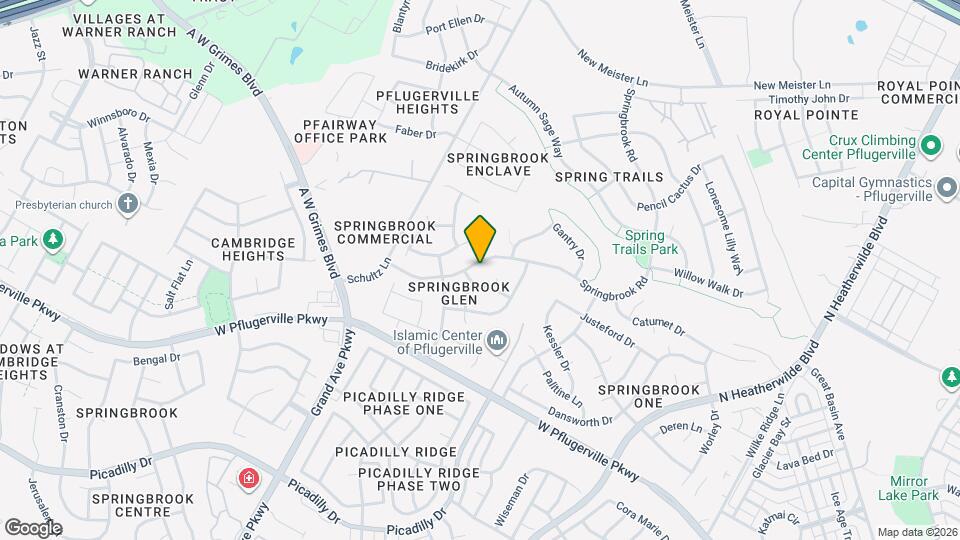 1111 Springbrook Rd Map and Location Details