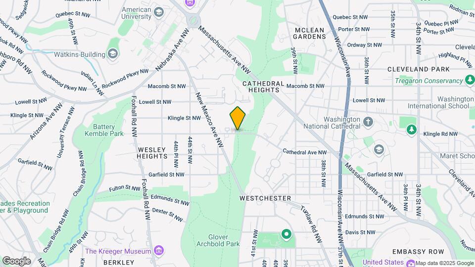 4201 Cathedral Ave NW Map and Location Details