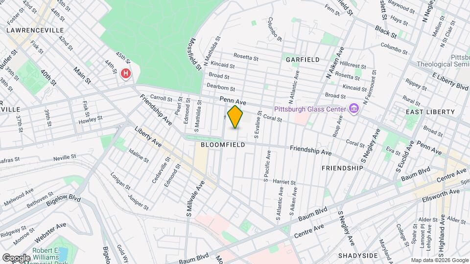 252 S Winebiddle St, Unit Unit 1 Map and Location Details