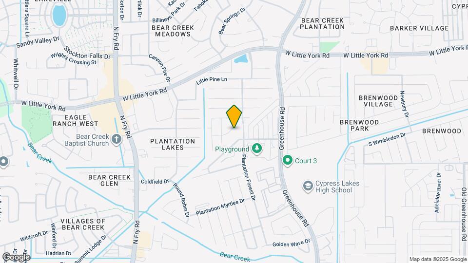 19431 Plantation Bend Ln Map and Location Details