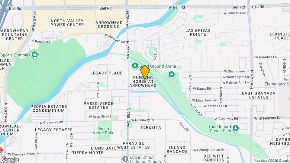 15881 N 74th Ave Map and Location Details
