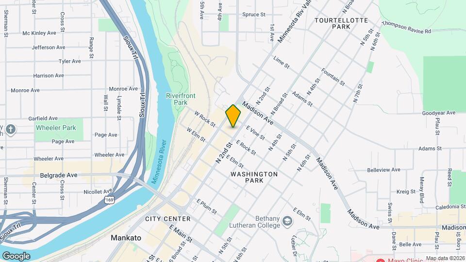 712 N 2nd St, Unit Lower Map and Location Details