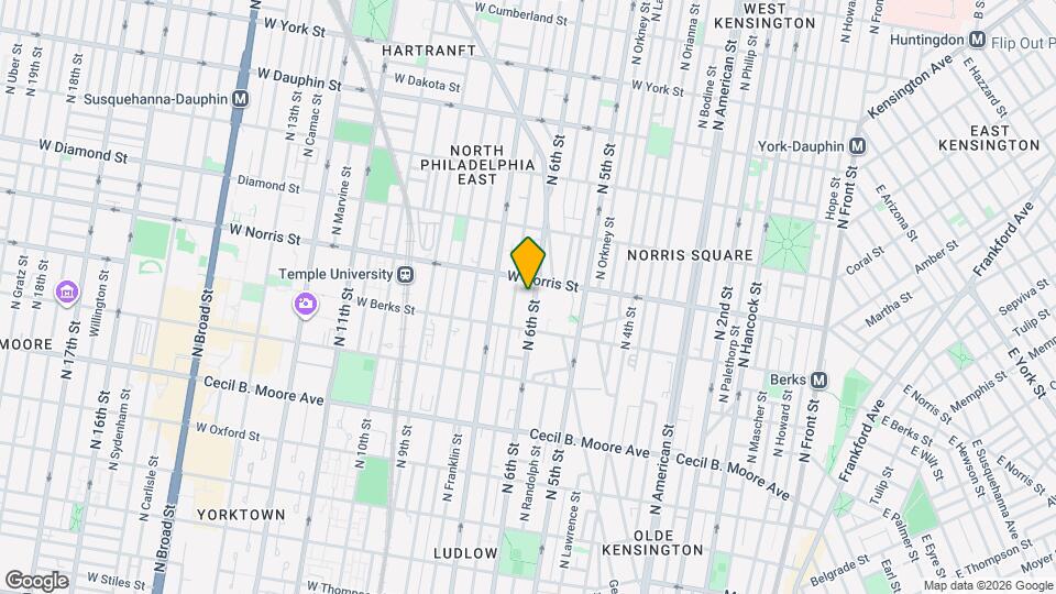 1940 N 6th St Map and Location Details