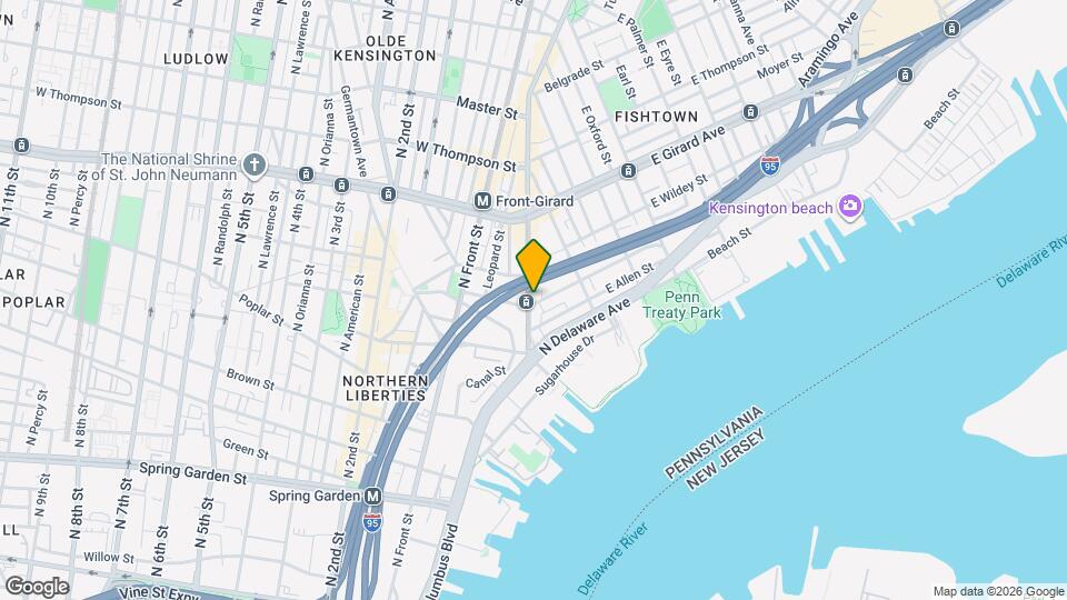 1001-03 Frankford Avenue Map and Location Details