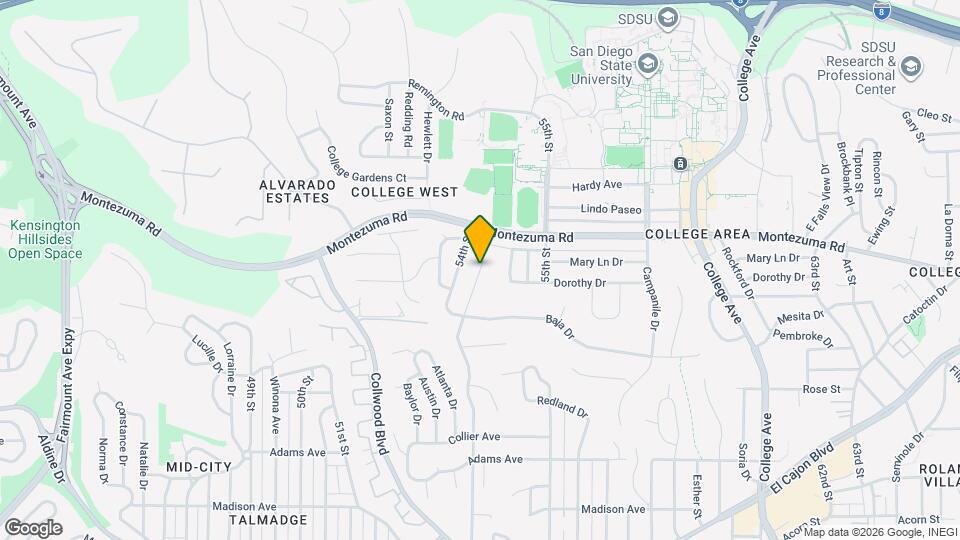 5065 Chaparral Way Map and Location Details