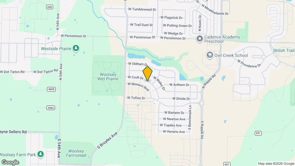 4687 W Croft Dr Map and Location Details