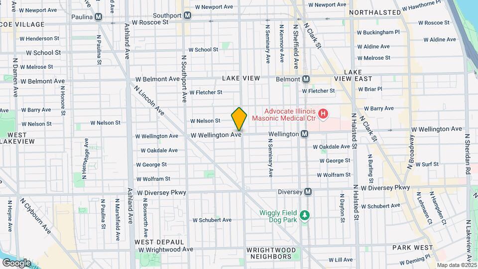 1202 W Wellington Ave Map and Location Details