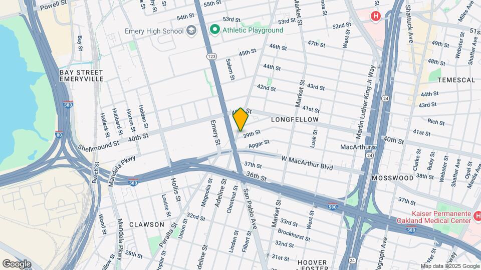3900 Adeline Mapa y Detalles de la Ubicación