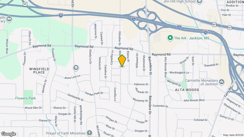 1870 Wisteria Dr Map and Location Details