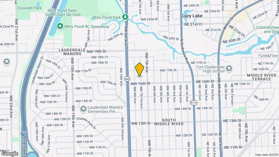 1617 NW 7th Terrace Map and Location Details