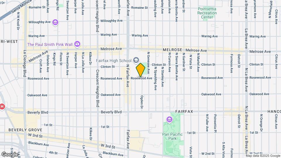 7806 Rosewood Ave Map and Location Details