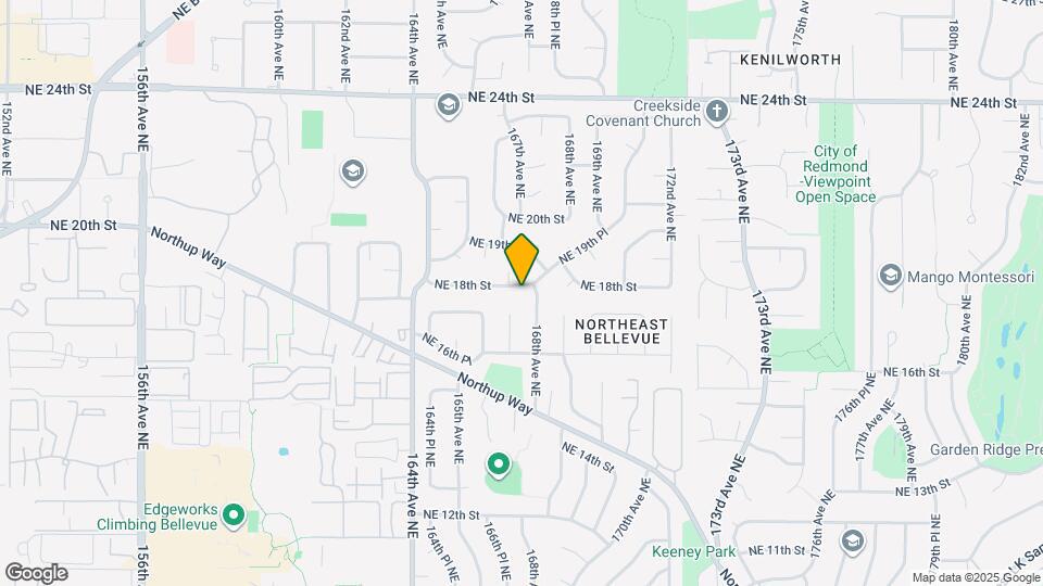 16711 NE 18th St Map and Location Details