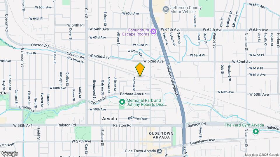 Olde Town Arvada 4-Plex Map and Location Details