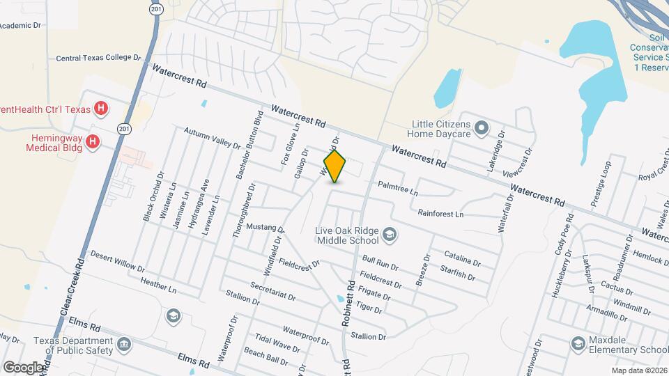 4205 Thunder Creek Dr Map and Location Details