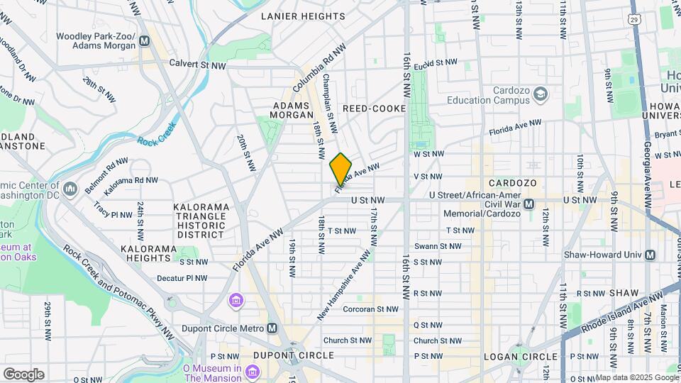 1768 Florida Ave NW Map and Location Details