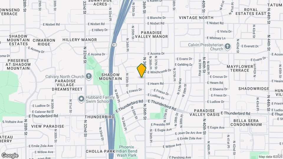 3549 E Crocus Dr Map and Location Details