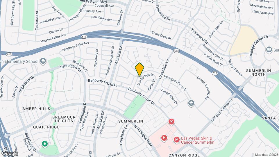 1433 Iron Springs Dr Map and Location Details