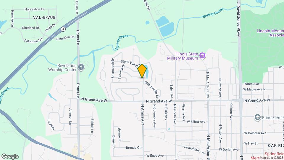 1 Amos Valley Dr Map and Location Details