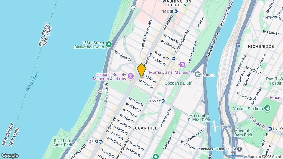555 W 156th St Map and Location Details