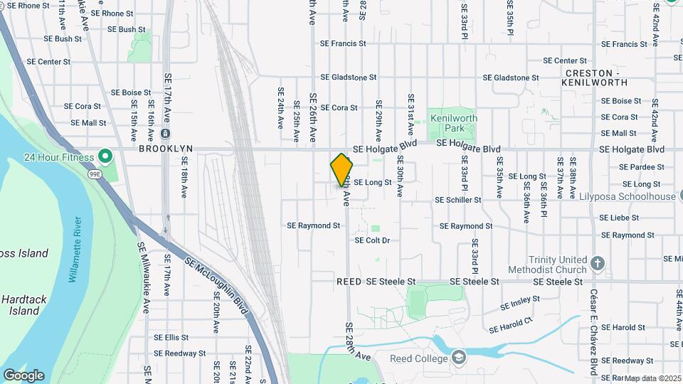 4725 SE 28th Ave Map and Location Details