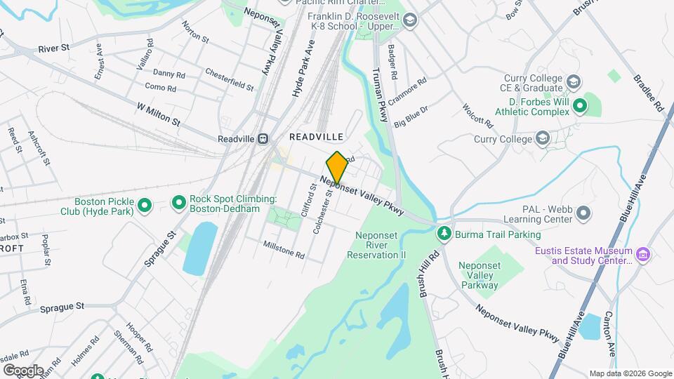 241-247 Neponset Valley Pky Mapa y Detalles de la Ubicación
