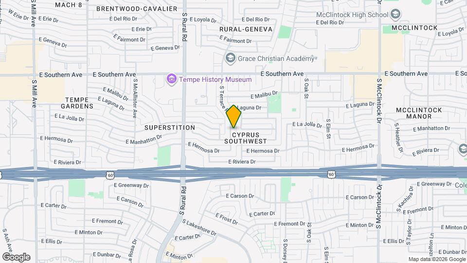 3705 S Terrace Rd, Unit Ensuite Mapa y Detalles de la Ubicación